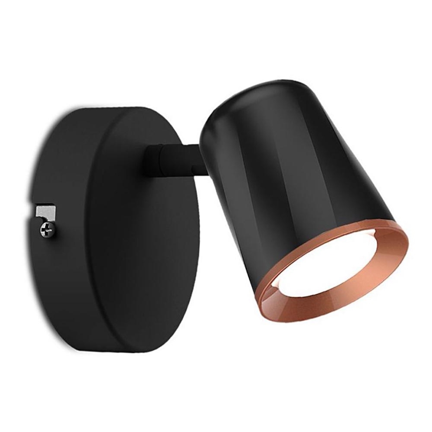 Foco de parede LED LED/5W/230V 4000K preto