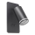 Foco de parede LED PARIS 1xGU10/10W/230V + LED/6W/230V preto