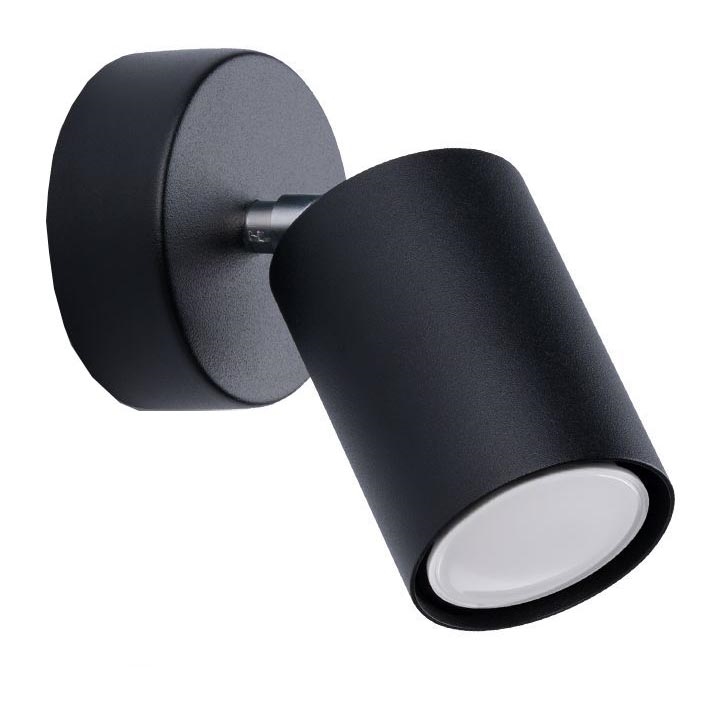 Foco de parede LEMMI 1xGU10/40W/230V preto