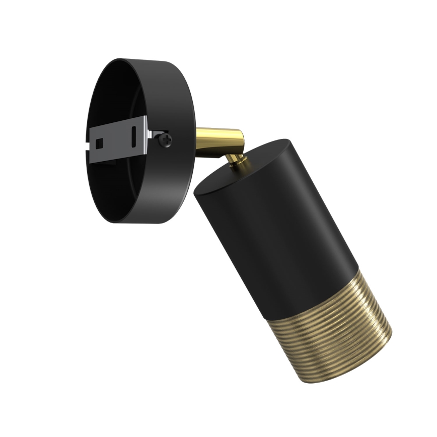 Foco de parede LINK 1xGU10/8W/230V preto/latão