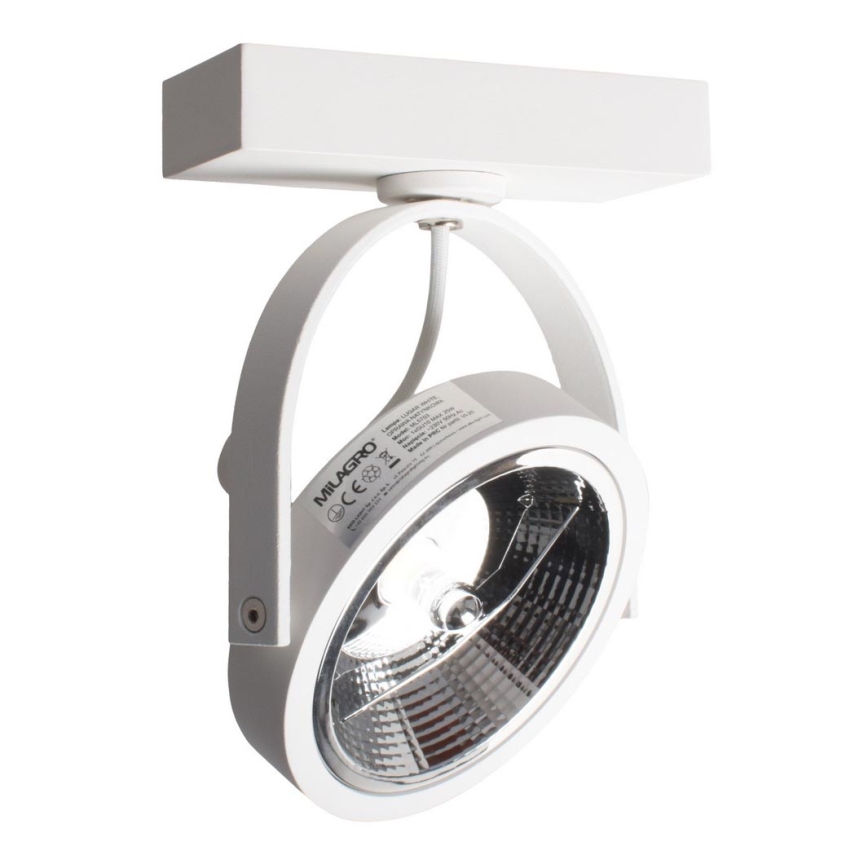 Foco de parede LUGAR 1xAR111 - GU10/25W/230V