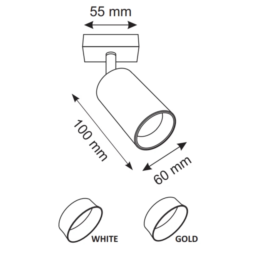 Foco de parede MARIBEL 1xGU10/10W/230V branco
