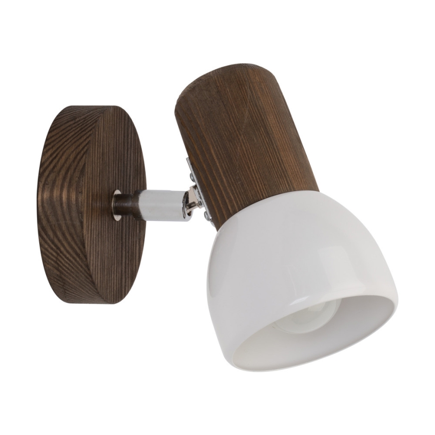 Foco de parede NEL 1xE27/15W/230V pinho
