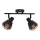 Foco de parede NERIA 2xE14/40W/230V preto/cobre