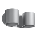 Foco de parede ORBIS 2xG9/40W/230V cinzento