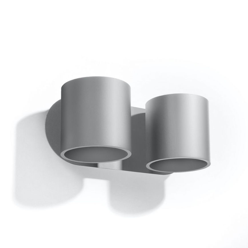 Foco de parede ORBIS 2xG9/40W/230V cinzento