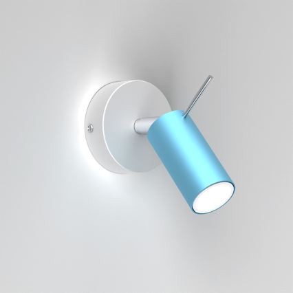 Foco de parede PRESTON 1xGU10/40W/230V azul