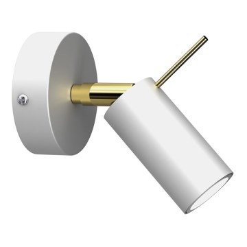 Foco de parede PRESTON 1xGU10/40W/230V branco/dourado