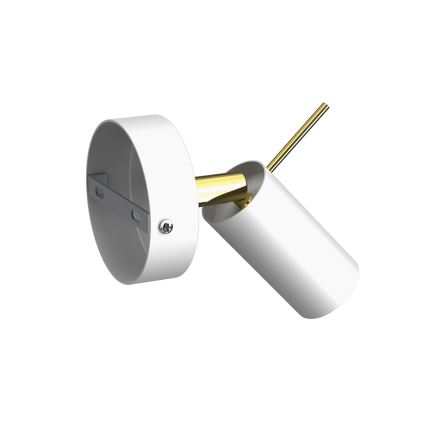 Foco de parede PRESTON 1xGU10/40W/230V branco/dourado