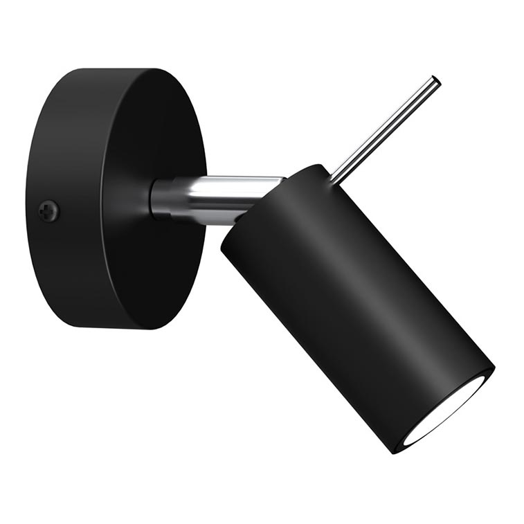 Foco de parede PRESTON 1xGU10/40W/230V preto