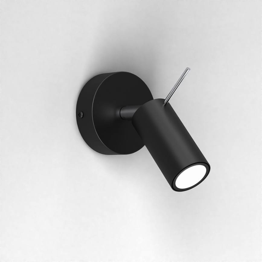 Foco de parede PRESTON 1xGU10/40W/230V preto