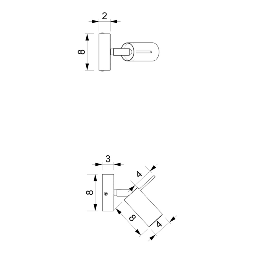 Foco de parede PRESTON 1xGU10/40W/230V preto