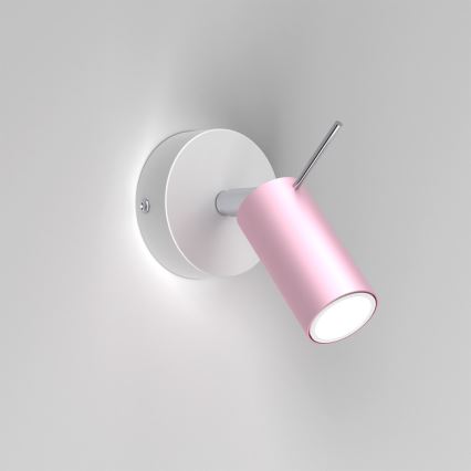 Foco de parede PRESTON 1xGU10/40W/230V rosa