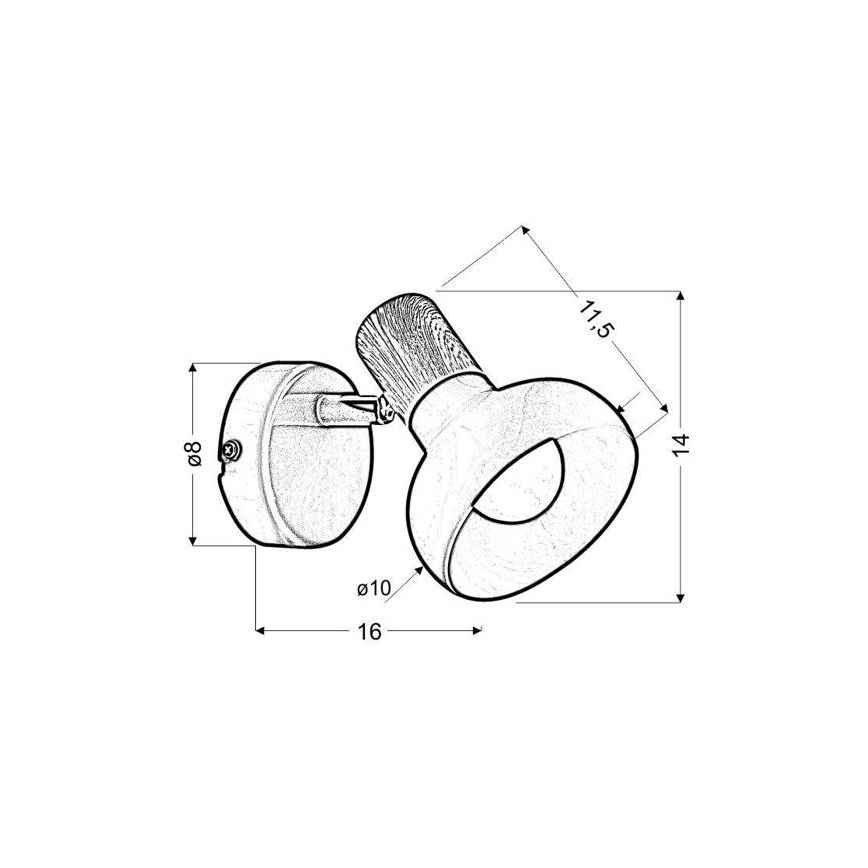 Foco de parede PUERTO 1xE14/40W/230V