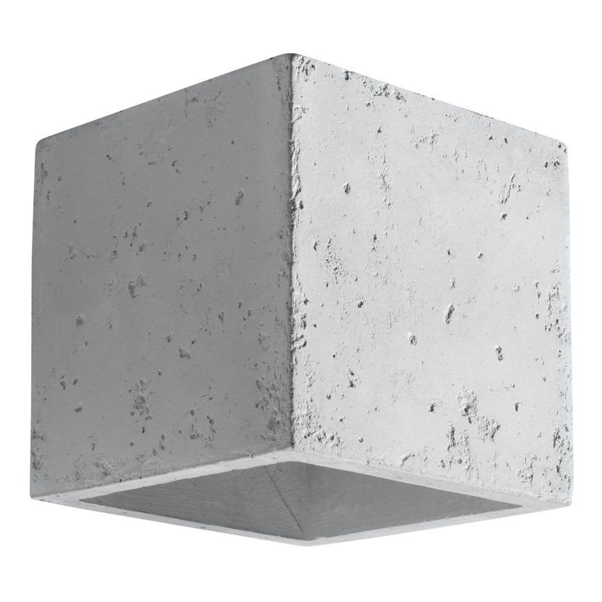 Foco de parede QUAD 1xG9/8W/230V betão