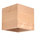 Foco de parede QUAD 1xG9/8W/230V Bétula/faia