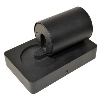 Foco de parede TAFT 1xGU10/30W/230V USB preto