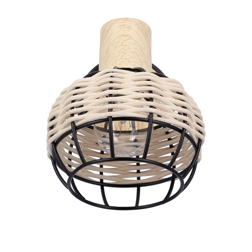 Foco de parede TAJGA 1xE14/40W/230V vime/preto