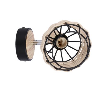 Foco de parede TAJGA 1xE14/40W/230V vime/preto