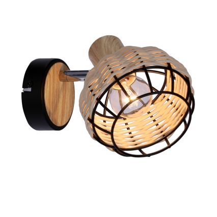 Foco de parede TAJGA 1xE14/40W/230V vime/preto