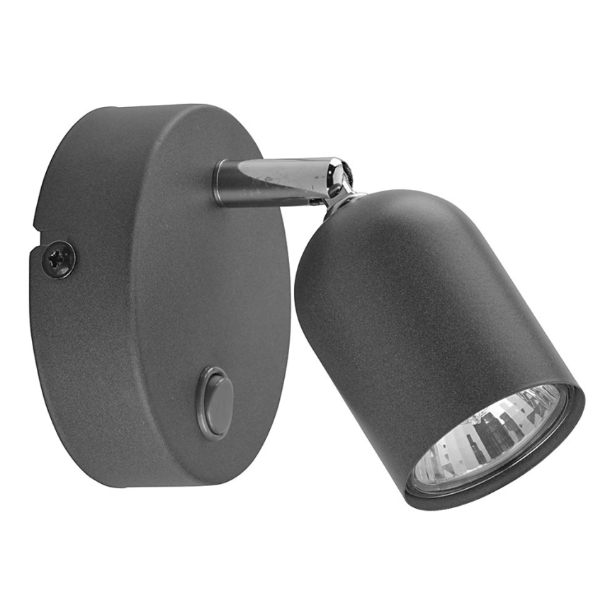 Foco de parede TOP 1xGU10/10W/230V cinzento
