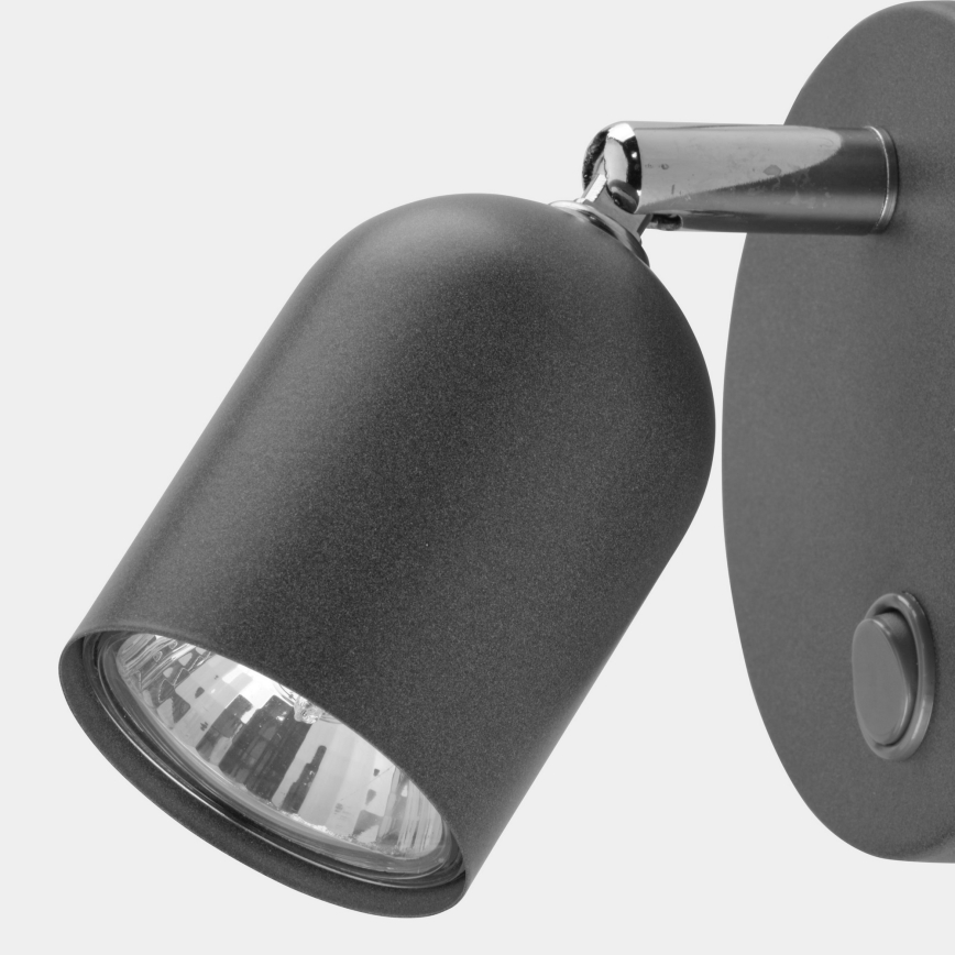 Foco de parede TOP 1xGU10/10W/230V cinzento