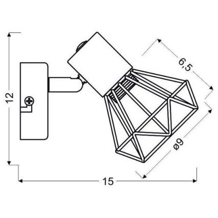 Foco de parede VERVE 1xE14/40W/230V