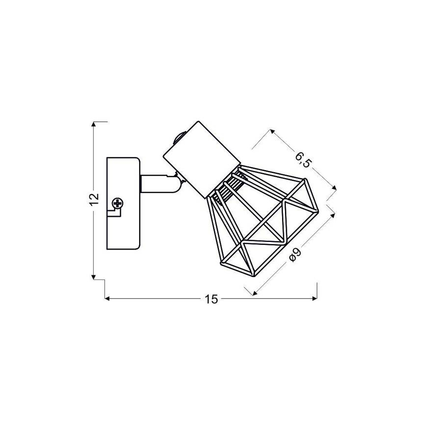 Foco de parede VERVE 1xE14/40W/230V