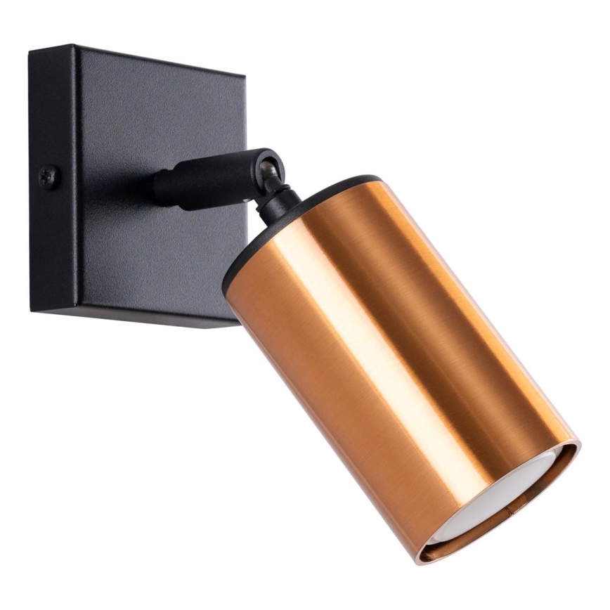 Foco de parede WINX 1xGU10/10W/230V preto/cobre