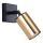 Foco de parede WINX 1xGU10/10W/230V preto/dourado