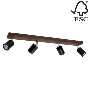 Foco de teto MANARA 4xGU10/5W/230V pinho - certificado por FSC