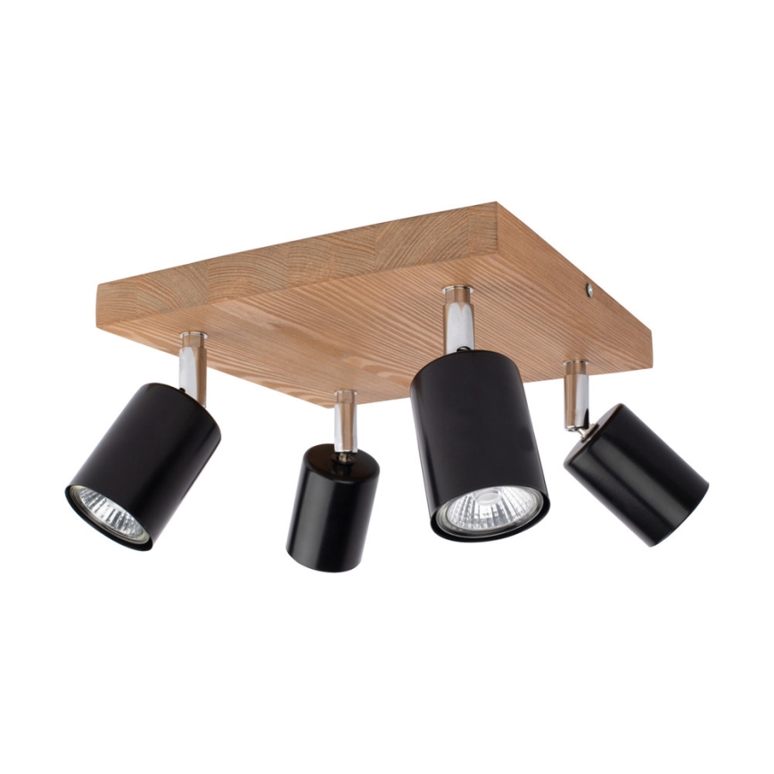 Foco de teto MANARA 4xGU10/5W/230V pinho