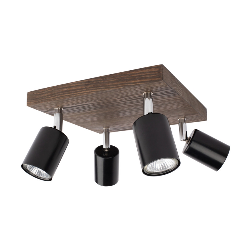 Foco de teto MANARA 4xGU10/5W/230V pinho
