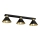 Foco DEMET 3xE27/60W/230V preto/dourada
