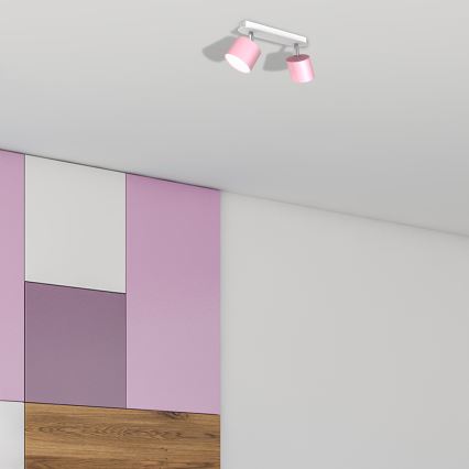 Foco DIXIE 2xGX53/11W/230V rosa