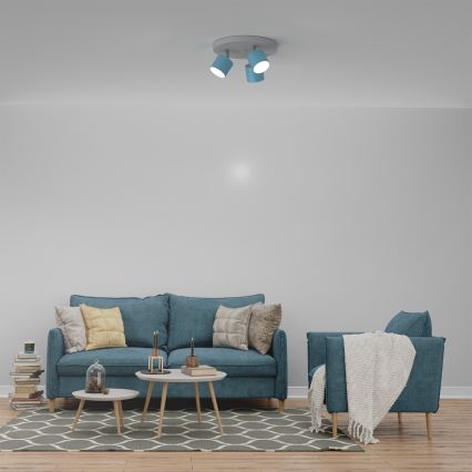 Foco DIXIE 3xGX53/11W/230V azul