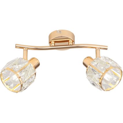 Foco DUBAI 2xE14/40W/230V Rosa dourado