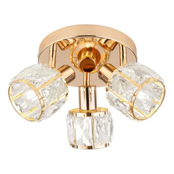 Foco DUBAI 3xE14/40W/230V diâmetro 36 cm Rosa dourado