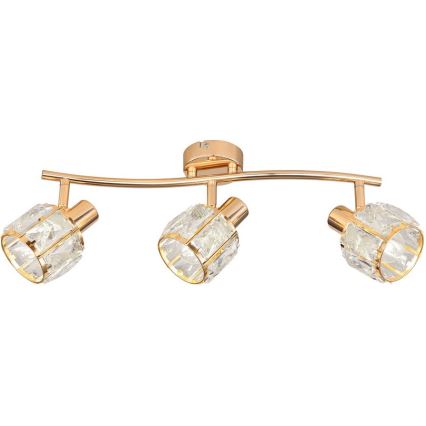 Foco DUBAI 3xE14/40W/230V Rosa dourado
