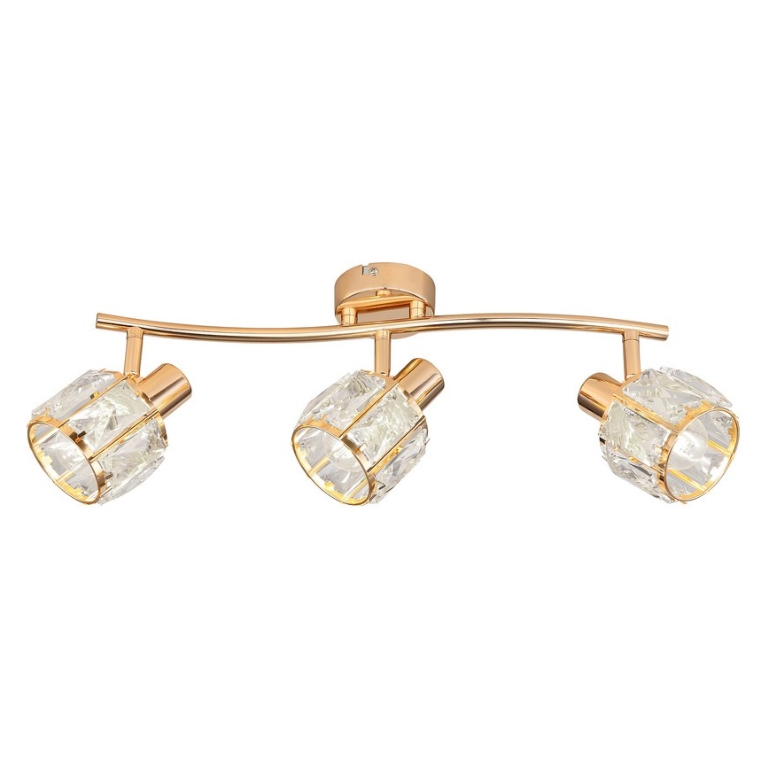 Foco DUBAI 3xE14/40W/230V Rosa dourado