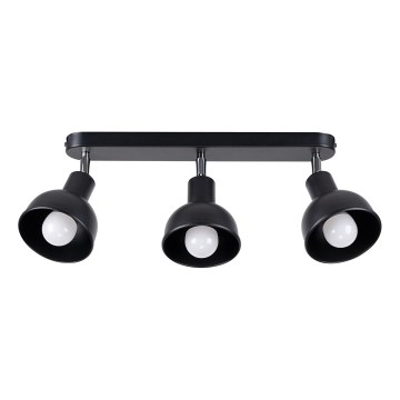 Foco ELBA 3xE27/15W/230V preto