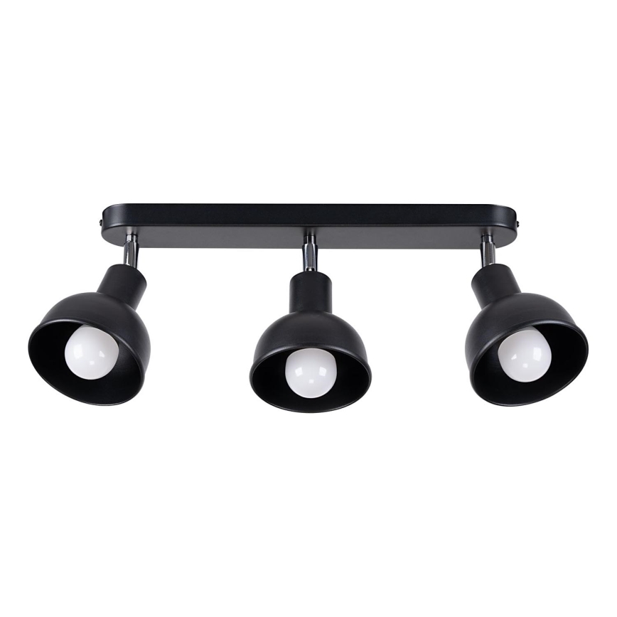 Foco ELBA 3xE27/15W/230V preto