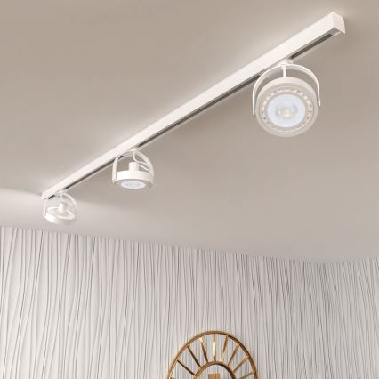 Foco em sistema de carril LUGAR AR111 3xGU10/25W/230V branco