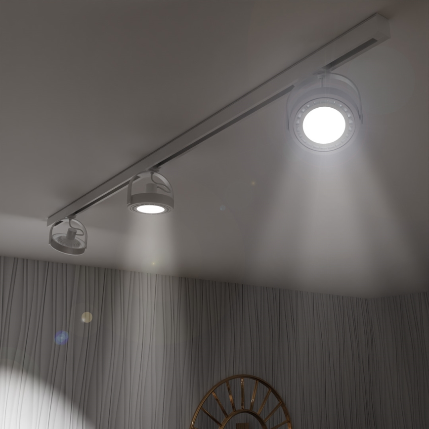 Foco em sistema de carril LUGAR AR111 3xGU10/25W/230V branco