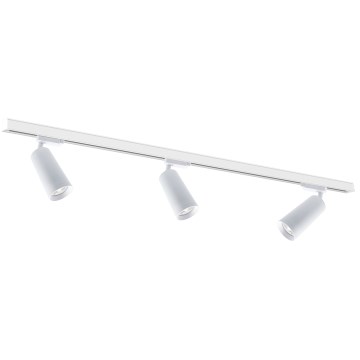 Foco em sistema de carril MICA 3xGU10/25W/230V branco