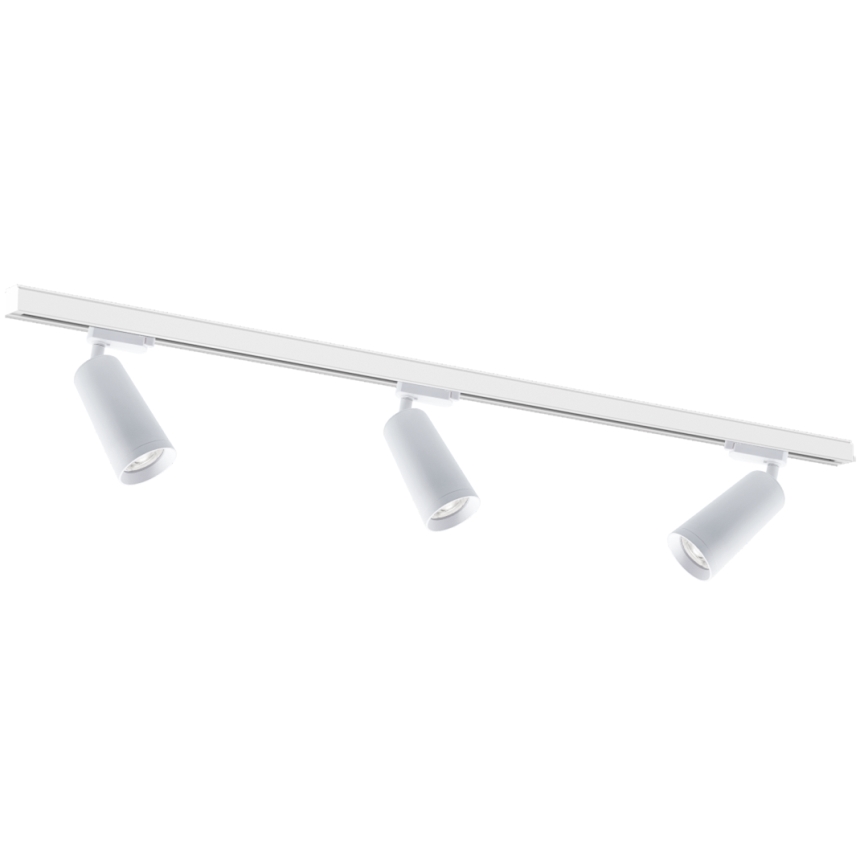 Foco em sistema de carril MICA 3xGU10/25W/230V branco