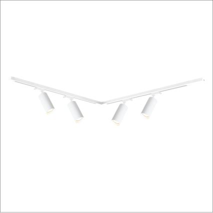 Foco em sistema de carril MICA 4xGU10/10W/230V branco