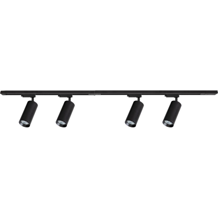 Foco em sistema de carril MICA 4xGU10/10W/230V preto