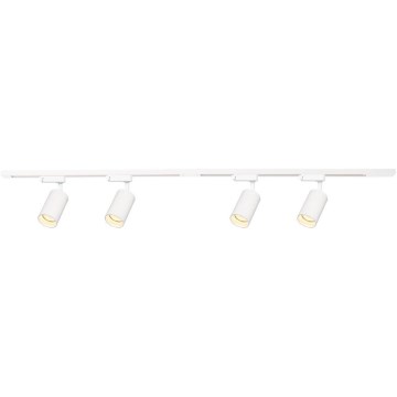 Foco em sistema de carril PIPE 4xGU10/10W/230V branco
