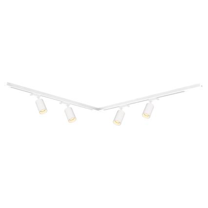Foco em sistema de carril PIPE 4xGU10/10W/230V branco